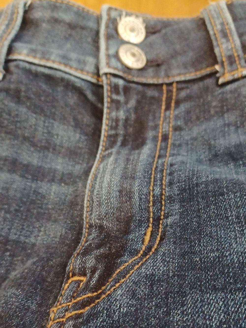 American Eagle Hi-rise Artist Flare Sz.8L.  Super Stretch. L.33". R.10".W.29". - Picture 7 of 9